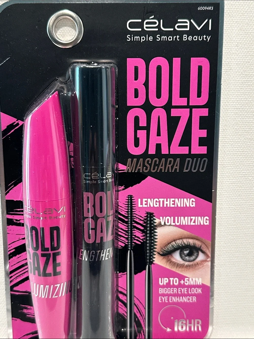 Celavi Bold Gaze Mascara Duo for Lengthening and Volumizing Eye Enhancer.